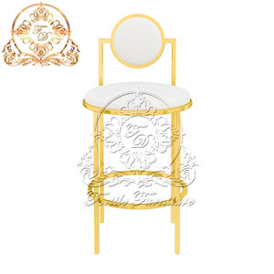 Ensemble <span class=keywords><strong>de</strong></span> <span class=keywords><strong>4</strong></span> tabourets <span class=keywords><strong>de</strong></span> <span class=keywords><strong>bar</strong></span> vip bon marché d'occasion comptoir <span class=keywords><strong>de</strong></span> cuisine bon marché d'occasion maison <span class=keywords><strong>de</strong></span> luxe moderne en métal en acier inoxydable doré - Product Image 4