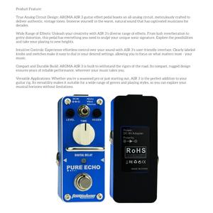 Pedal de Efectos para <span class=keywords><strong>Guitarra</strong></span> Jelo Aromar-1 ACH-3 Mini, ABS, Bloque Único, Distorsión Aroma, Retardo, Sobrecarga, Reverberación, Múltiples Bajos - Product Image 6