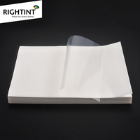 Rouleau de matériau d'étiquetage imprimable à jet d'encre en PET transparent, adhésif acrylique permanent pour l'impression d'autocollants sur les flacons cosmétiques