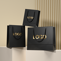 Bolsa de Papel de Lujo Personalizada, Reutilizable, Tamaño Grande, para Compras Navideñas, Bolsa de Regalo de Papel al por Mayor con Logotipo Propio