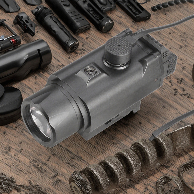 New 1500Lumens Aluminum Tactical LED Flashlight With Green Laser Mini Light Lantern Magnetic Charging