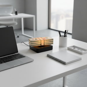 Lámpara LED Moderna con Levitación Magnética para Monedas |   Lámpara Nocturna 3D con Diseño <span class=keywords><strong>de</strong></span> Dólar Flotante, Colorida, con Enchufe, Juguete <span class=keywords><strong>de</strong></span> Escritorio para Hogar y Oficina - Product Image 4