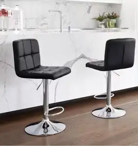 Yüksek Bar sandalyesi kabuk geri mutfak ada dışkı Bar sandalyeler Modern ayarlanabilir döner Bar taburesi mutfak için