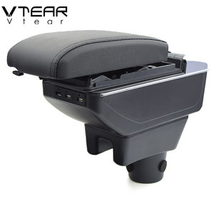 Vtear ที่วางแขนสำหรับ <span class=keywords><strong>Mitsubishi</strong></span>,ที่วางแขนรุ่น <span class=keywords><strong>Attrage</strong></span> Mirage ที่ชาร์จ USB เพิ่มความสูงสองชั้นพร้อมกล่องเก็บเนื้อหาส่วนกลางที่วางแขนอุปกรณ์เสริม - Product Image 3