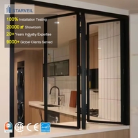 Fenêtre pliante extérieure en aluminium Starveil - Système de fenêtre pliante en verre à isolation thermique, étanche et insonorisée, à haute efficacité énergétique