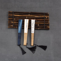 Kipas Tangan Bambu Cina Jepang Label Pribadi Kustom dengan logo, Kipas Lipat Bambu Berukir untuk Dekorasi Rumah dengan Kualitas Kuat