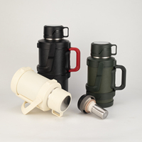 Thermos en acier inoxydable durable, 6200 ml, grande taille, bouteille d'eau portable avec poignée pour le camping en plein air et les voyages