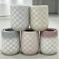 Jardinière pour plantes d'intérieur pour centre commercial, jardinière en céramique pour jardin extérieur, pots de fleurs émaillés