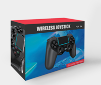 Control de Juego RGB de Plástico Más Vendido, Joysticks Inalámbricos con Doble Vibración para Ps4