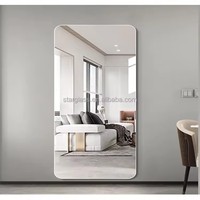 Miroir pleine longueur en verre argenté 3mm 4mm 5mm 6mm 2140x3660mm pour décoration murale de salle de bain, panneau haute réflexion clair sans distorsion