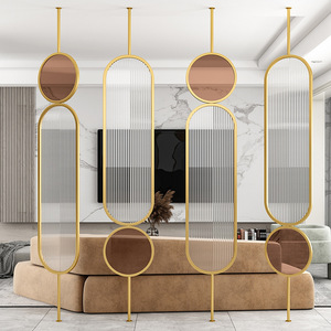 Paroi vitrée de luxe de style nordique pour salon, hall d'entrée, hôtel, gîte, salle à manger, cloison rotative, entrée moderne et simple - Product Image 3
