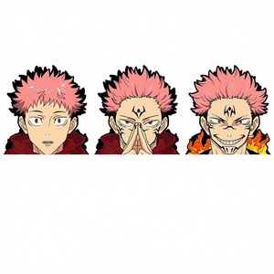 Waterproof Eco-Friendly Japanese Cartoon <b>Stickers</b> Yuji Custom Manga Changing Flip <b>3D</b> Lenticular Anime Promotional Gifts - Product Image 3