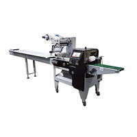 Machine d'emballage automatique multifonctionnelle SZ-100 pour biscuits, sachets et films, à grande vitesse et servocommandée, excellente pour l'emballage alimentaire.