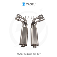 Système d'échappement arrière à soupapes brossées YT avec silencieux à sortie quadruple latérale pour Mercedes Benz AMG G63 W465 4.0T – Qualité supérieure, directement de l'usine