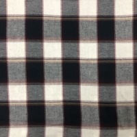 Tissu en flanelle à carreaux teint en fil, 100% coton, haute densité, pour jupe, chemise, oreiller et impression