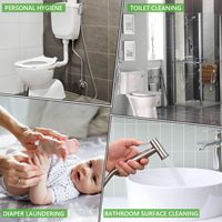 Toilettes Modernes Monotrous Suspendues à Soulèvement Vertical avec Kit de Pulvérisateur Bidet Facile à Nettoyer pour Salles de Bains