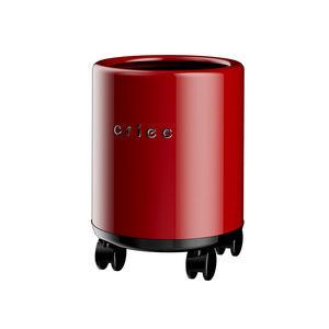 Crieo Waste <b>Bin</b> Cylindrical Large Capacity Wheeled Indoor Use - Product Image 2