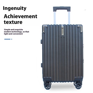 Unisex Luxury Large Capacity ABS+PC Aluminum Frame 20 Inch Fashionable Business Carry-On Spinner <b>Suitcase</b> with Combination Lock - Product Image 4