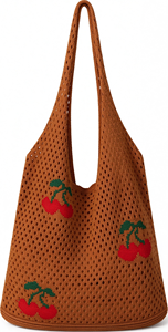 New Trendy Handmade Crochet <b>Nylon</b> Mesh Beach <b>Tote</b> <b>Bags</b> Ladies Women's Shoulder Shopping Handbag Foldable Open <b>Zipper</b> Hobo <b>Bag</b> - Product Image 3