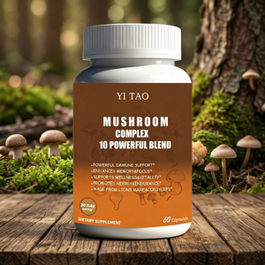 Cápsulas de Hongos OEM 10 en 1, Complejo de Melena de León, Reishi, Cordyceps, Chaga, Cola de Pavo, Apoyo Inmunológico, Nootrópico - Product Image 1