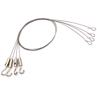 Câble de suspension lumineux en acier personnalisable à vente chaude avec accessoires