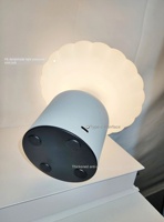 Lampes de table modernes de luxe à commande tactile LED, portables sans fil avec lumière blanc chaud, forme de champignon pour un usage domestique - Rechargeable