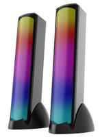 Enceinte de jeu RGB avec lumières LED colorées, alimentée par USB pour ordinateur