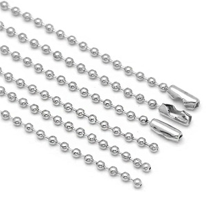 Thép không gỉ bóng chuỗi kết nối móc cài/số lượng lớn Chuỗi vòng cổ/đồ trang sức làm nguồn cung cấp DIY Craft chuỗi bạc treo chuỗi - Product Image 3