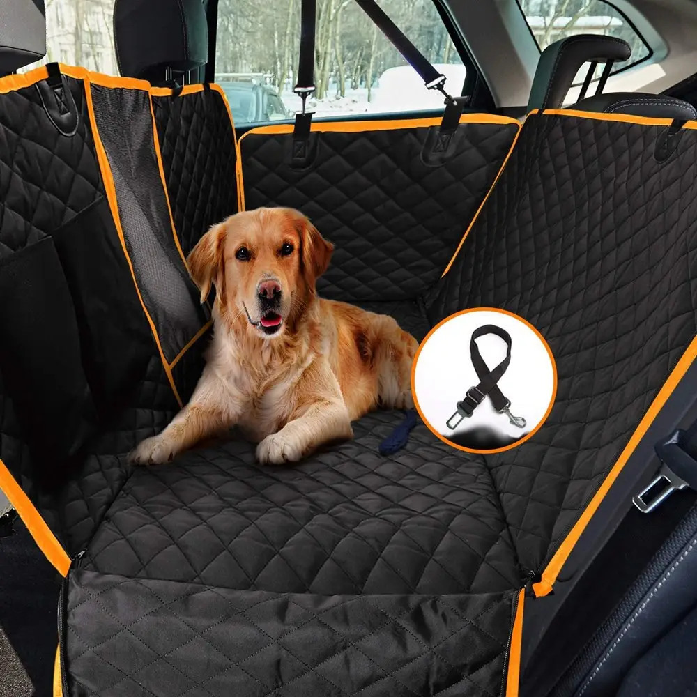 Assento de carro para cachorros, capa pequena e grande para animais de estimação, dobrável, lavável, impulsionador, rede, capa de assento de carro