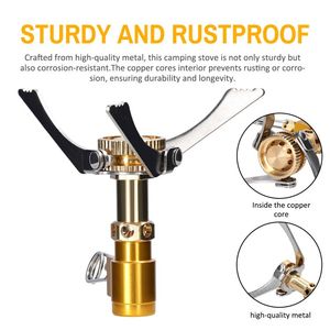 Réchaud de Camping Portable sac à dos GasBurner tête de réchaud de Camp pliable 1600W pour l'extérieur cuisine Camping pique-nique sac à dos <span class=keywords><strong>Hiki</strong></span> - Product Image 4