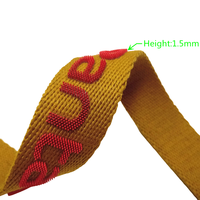 Sangle en tissu réfléchissant 100% polyester avec logo personnalisé imprimé pour sacs et accessoires vestimentaires