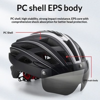 Casque de vélo sportif Hongtu HT-19 en matériau PC avec éclairage pour adultes, cyclisme de loisirs sur route, logo personnalisable
