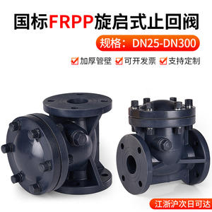 Válvula de Retención de Brida Oscilante para Tuberías Compuestas de FRPP, Válvula Unidireccional Horizontal para Tuberías de Agua Química de PP, Válvula de Retención de 110 mm - Product Image 3