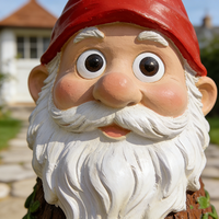 Figurine de gnome nain artificiel personnalisé en résine, sculpture de dessin animé, panneau de bienvenue, décoration paysagère pour extérieur, parc, centre commercial, jardin, artisanat