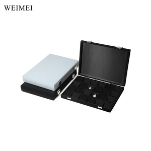 WEIMEI ฝาปิดโลโก้ปรับแต่งได้ ถาดกำมะหยี่สำหรับเก็บเครื่องประดับแบบถอดได้ แหวน กำไล จี้ - Product Image 3