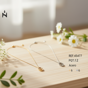 Collana con ciondolo a forma di lettera U Ziying 10x15 cm in acciaio con catena oro e argento, gioielli minimalisti di alta qualità - Product Image 3