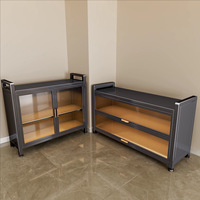 Meuble de rangement en acier anti-poussière pour salon, organisateur multi-niveaux pour chambre de bébé, étagère métallique résistante au soleil pour balcon domestique