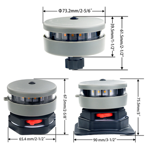 Thiết kế nổi IP67 tất cả các vòng đèn 360 độ LED có thể tháo rời ca nô Kayak xách tay pin Navigation ánh sáng - Product Image 2