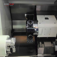 Mesin Bubut CNC FANUC COORAY CRL200MSYC Daya Tinggi Turret Horizontal Slant Bed Sub Spindle untuk Pemesinan Bubut dan Frais dengan Akurasi 0.005mm