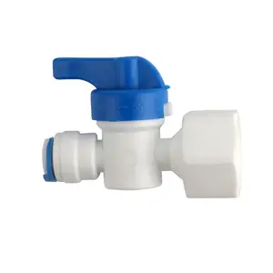 1/2" Internal thread to 1/4" Tube Straight Quick Connect Ball Valve Female joint Aquarium RO Water Filter Water Purifier switch