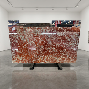 Natural Red <b>Marble</b> Stone Slab White Veined Luxury <b>Marble</b> for Interior Wall Panels Countertops and Flooring - Product Image 3