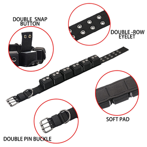 High End Heavy Duty Nylon Adjustable Quick Release Classic Simple <b>Pet</b> Dog Collar with Metal Buckle for Big Dogs Training - Product Image 4