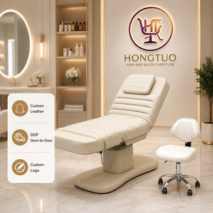 Luxury Custom 3 Motor Electric Spa Massage <b>Bed</b> Adjustable Salon Beauty <b>Bed</b> for Eyelash Extension - Product Image 1