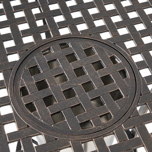 Balcón más vendido Muebles de patio exterior Aluminio fundido Mesa y sillas de 2 plazas Juego de bistró al aire libre de 3 piezas - Product Image 3