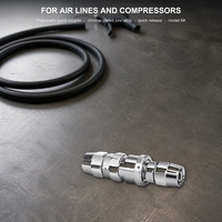 Raccord rapide pneumatique SANEITE 5*8mm, embout de tuyau à double conicité pour compresseur d'air, connecteur d'air métallique durable