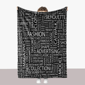 Jeté personnalisé de style animé Stray Kids, résistant à la décoloration, sans boulochage, lavable en machine, douillet, chaud, avec logo du <span class=keywords><strong>nom</strong></span> - Product Image 1