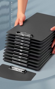 Tùy Chỉnh Đơn Giản Màu Sắc PVC Vegan Da Padfolio A4 Tập Tin Danh Mục Đầu Tư Thư Mục Cho Cô Gái Phụ Nữ Sinh Viên Pháp Lý Clipboard Kế Hoạch - Product Image 2