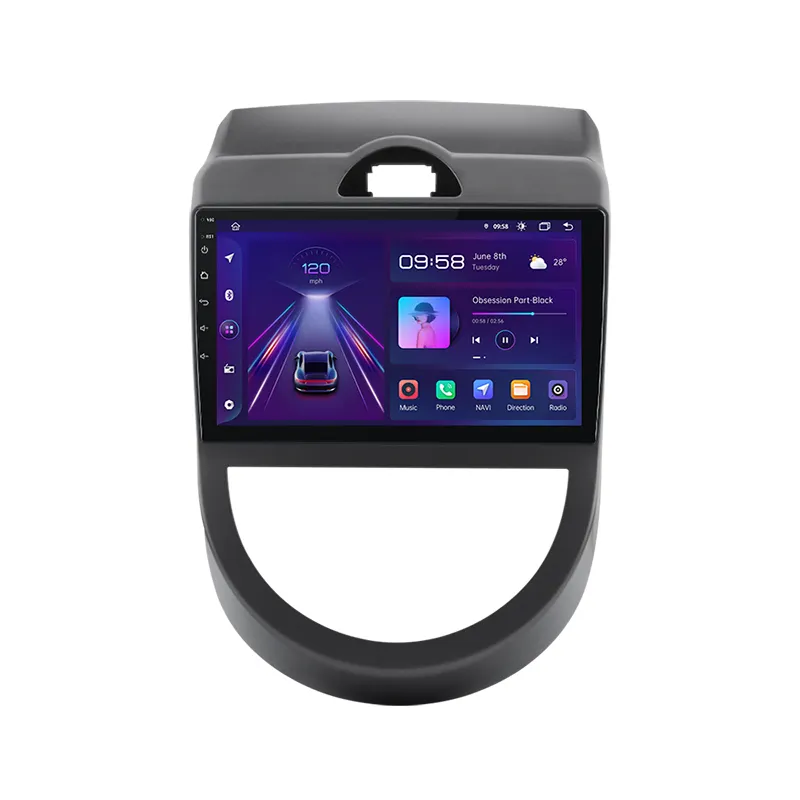 Junsun V1Pro Lecteur DVD de voiture pour Kia Soul AM 2008 2009 2010 2011 Autoradio Unité Principale Lecteur Multimédia GPS Android 12 4G Carplay