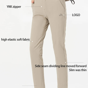 Pour les femmes printemps sport pantalons décontractés <span class=keywords><strong>randonnée</strong></span> droite imperméable séchage rapide respirant <span class=keywords><strong>haute</strong></span> élastique léger Spandex <span class=keywords><strong>taille</strong></span> moyenne - Product Image 1