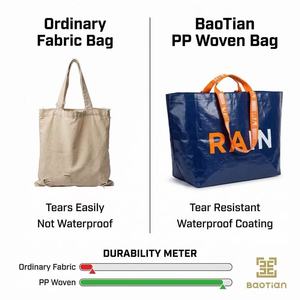 Borsa in Tessuto PP <span class=keywords><strong>di</strong></span> Alta Qualità con Capacità <span class=keywords><strong>di</strong></span> Carico fino a 20kg e Rivestimento Impermeabile - Product Image 4